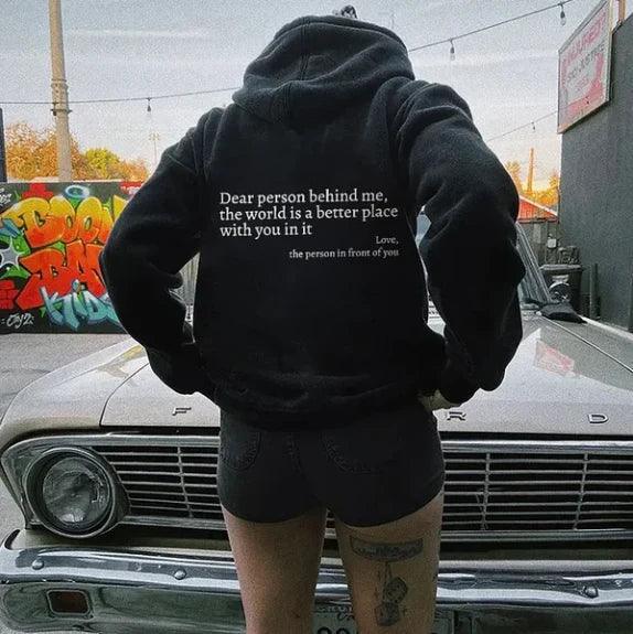 Grace - “Dear Person Behind Me” Hoodie