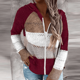 Zoe - Lichtgewicht Gestreepte Gebreide Hoodie voor dames