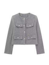 Fenna - Tijdloze Tweed Blazer voor dames