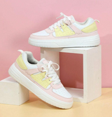 Violetta - Pastelkleurige Colorblock Sneakers met Chunky Zool voor Vrouwen