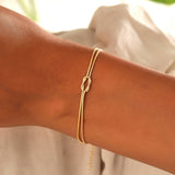 Amaryllis - Elegante Liefdesknoop Armband voor Vrouwen