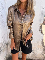 Sofie - Metallic Glitter Blouse voor Dames