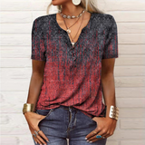 Ursina - Blouse met Boho-print en knopen voor dames