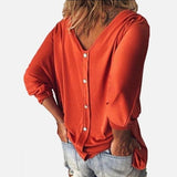 Corinna - Relaxed V-hals Blouse voor dames