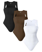 ZANOMI - Mouwloze Bodysuits Met Brede Rand- 3-PACK