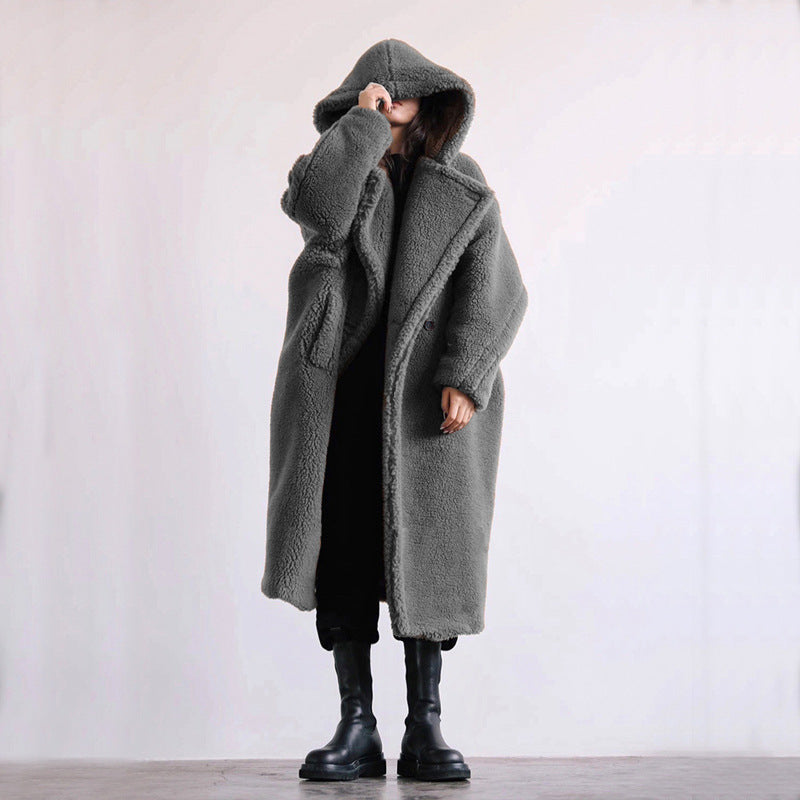 Liliane - Oversized Winterjas met Capuchon voor dames