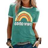 Emerita - Retro Good Vibes Grafisch T-shirt voor dames