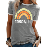 Emerita - Retro Good Vibes Grafisch T-shirt voor dames