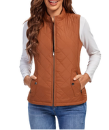 Petralia - Gequilted Zip-Up Vest met Zakken voor Dames