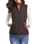 Petralia - Gequilted Zip-Up Vest met Zakken voor Dames