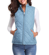 Petralia - Gequilted Zip-Up Vest met Zakken voor Dames