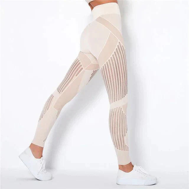 Giuliana - Legging met hoge taille en mesh voor dames