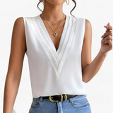 Rosalie - Elegante Mouwloze Blouse met V-hals voor dames