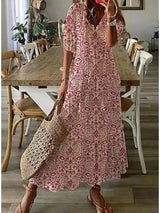 Jolana - Bohemien Bloemen Maxi Jurk voor Vrouwen