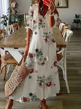 Jolana - Bohemien Bloemen Maxi Jurk voor Vrouwen